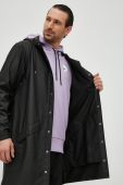 Куртка Rains 12020 Long Jacket колір чорний перехідна 12020.01-Black Куртка Rains 12020 Long Jacket колір чорний перехідна 12020.01-Black
