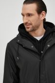 Парка Rains 18140 Fishtail Parka колір чорний перехідна 18140.01-Black Парка Rains 18140 Fishtail Parka колір чорний перехідна 18140.01-Black