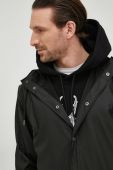 Куртка Rains 18360 Longer Jacket колір чорний перехідна 18360.01-Black Куртка Rains 18360 Longer Jacket колір чорний перехідна 18360.01-Black
