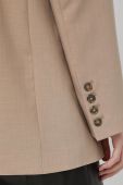Піджак Herskind колір бежевий однобортний однотонний