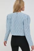 Піджак Twinset без застібки візерунок колір блакитний
