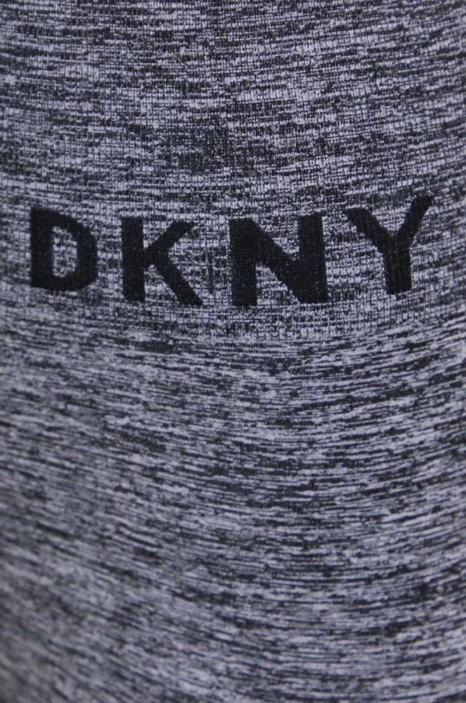 Легінси Dkny жіночі колір сірий меланж фото 3