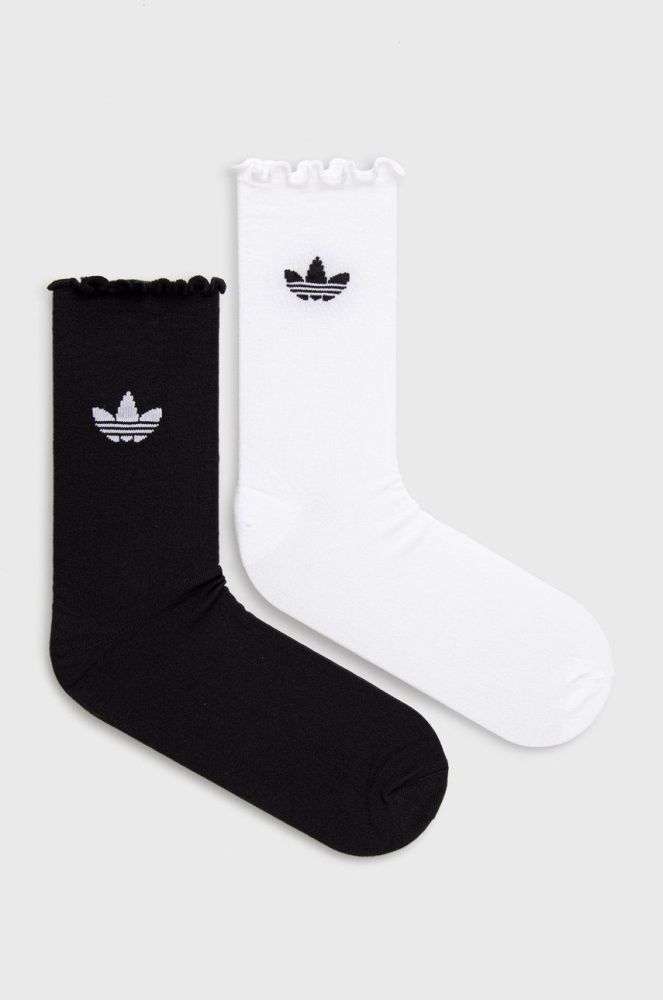 adidas Originals - Шкарпетки (2-pack) HC9532 HC9532-WHT/BLK колір білий