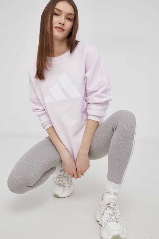 Легінси adidas Originals HD2349 жіночі колір сірий гладкі HD2349-MGREYH фото 4