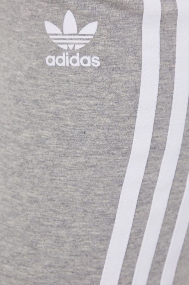 Легінси adidas Originals HD2349 жіночі колір сірий гладкі HD2349-MGREYH фото 5