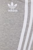 Легінси adidas Originals HD2349 жіночі колір сірий гладкі HD2349-MGREYH