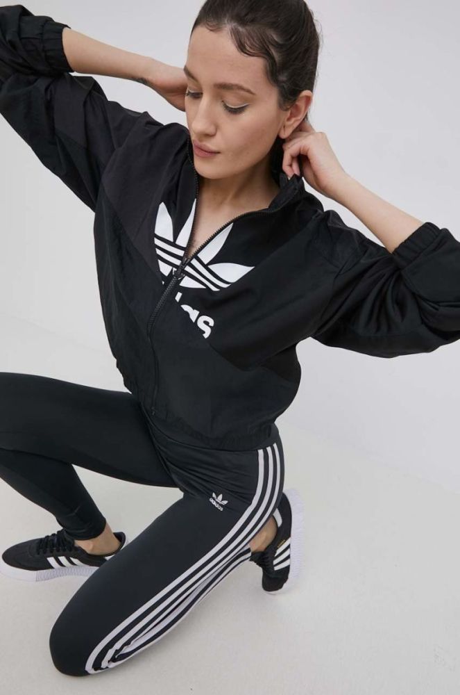 Легінси adidas Originals Adicolor HF7536 жіночі колір чорний з аплікацією HF7536-BLACK фото 2