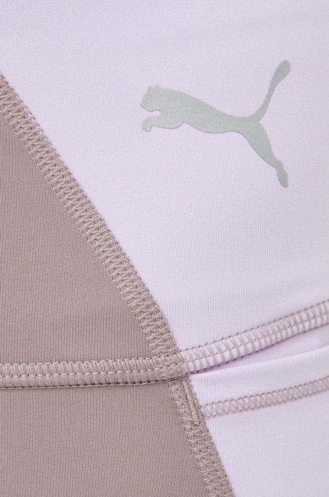 Легінси для тренувань Puma Evostripe жіночі колір фіолетовий візерунок фото 4