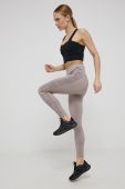 Легінси Reebok H56371 жіночі колір бежевий гладке