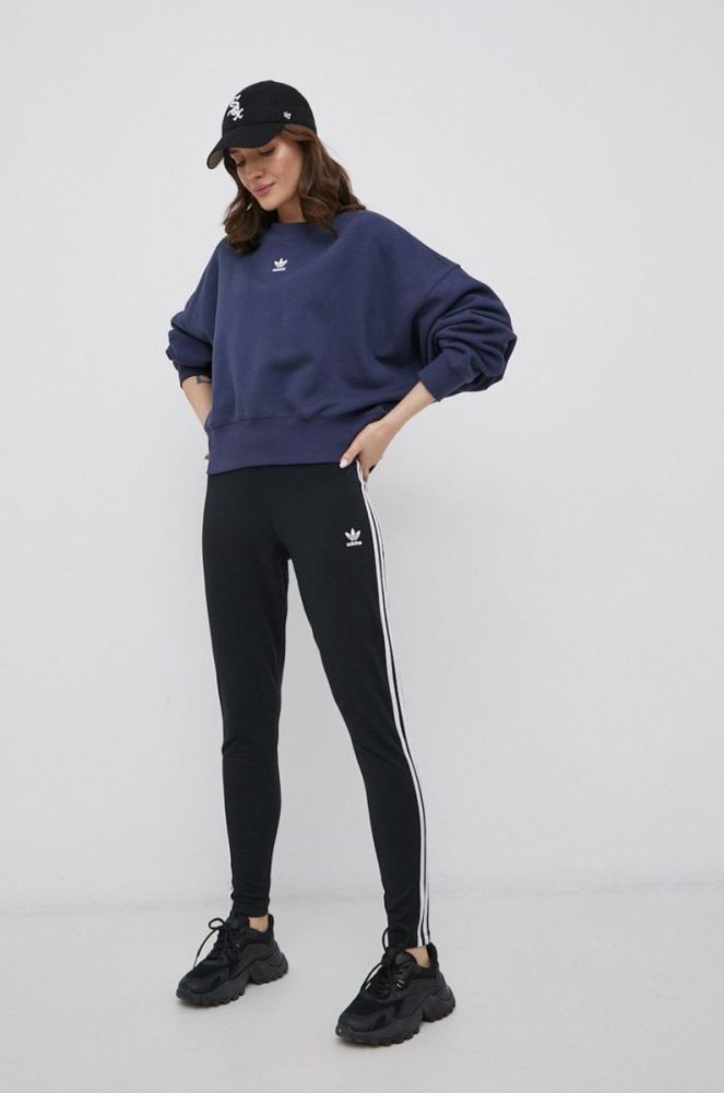 Легінси adidas Originals HD2350 жіноче колір чорний гладке HD2350-BLACK фото 2