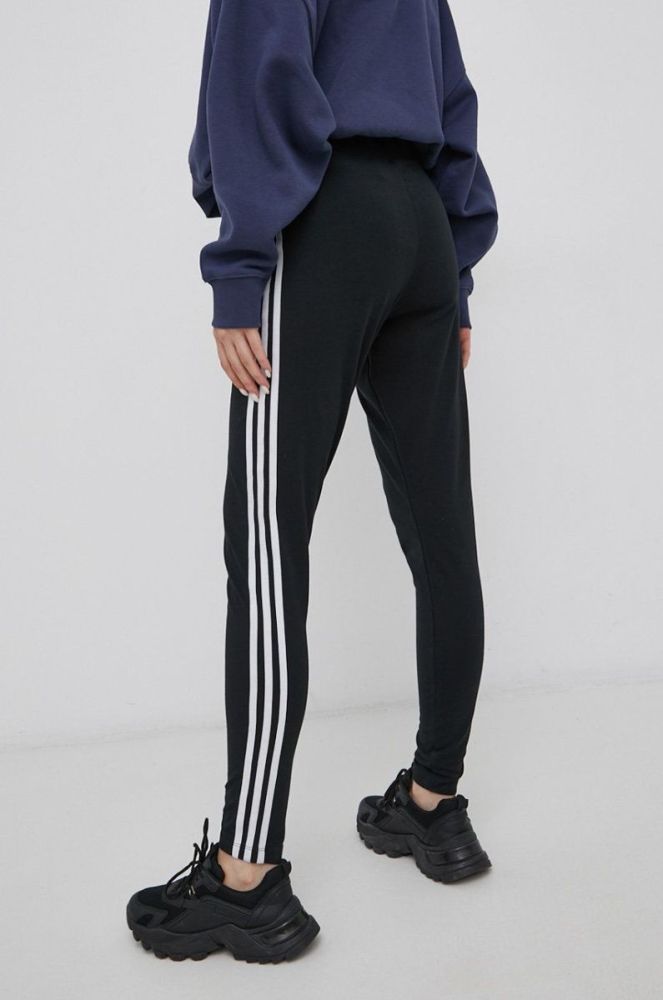 Легінси adidas Originals HD2350 жіноче колір чорний гладке HD2350-BLACK фото 4