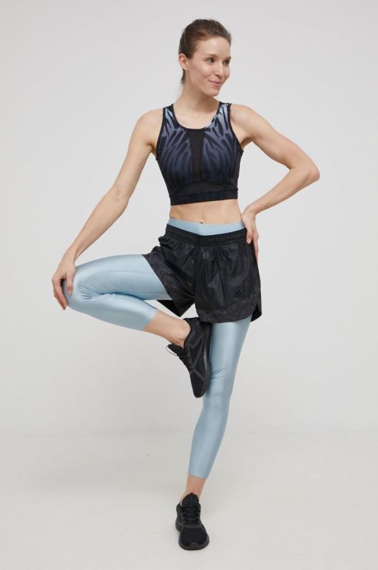 Легінси adidas Performance HF1981 жіночі однотонні колір блакитний фото 2