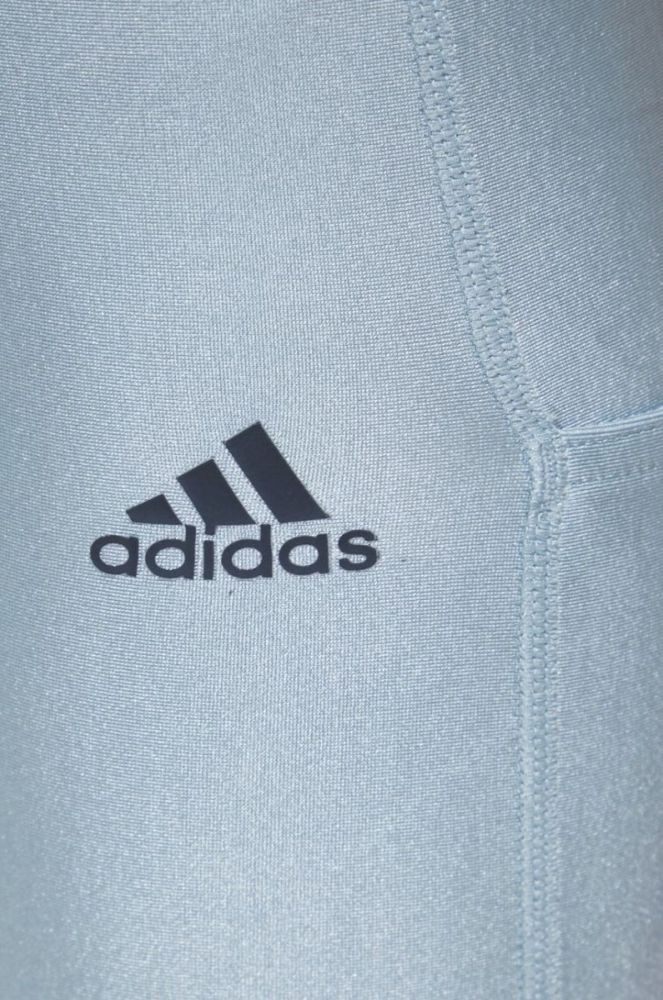 Легінси adidas Performance HF1981 жіночі однотонні колір блакитний фото 4