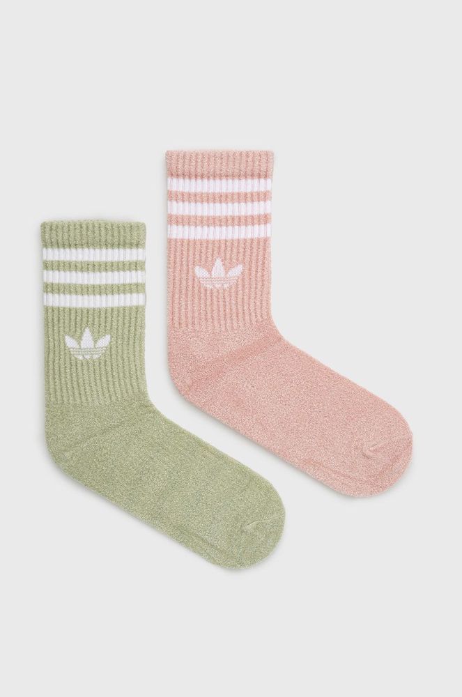 Шкарпетки adidas Originals жіночі колір рожевий HC9535-MAGLM/WONM