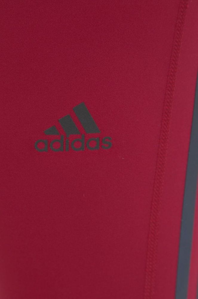 Легінси для бігу adidas Performance Run Icons HD9138 жіночі колір фіолетовий з принтом фото 3