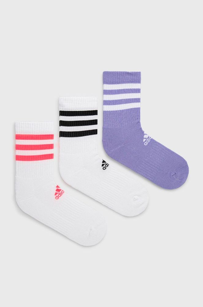 Шкарпетки adidas Performance (3-pack) HE4992 жіночі колір білий