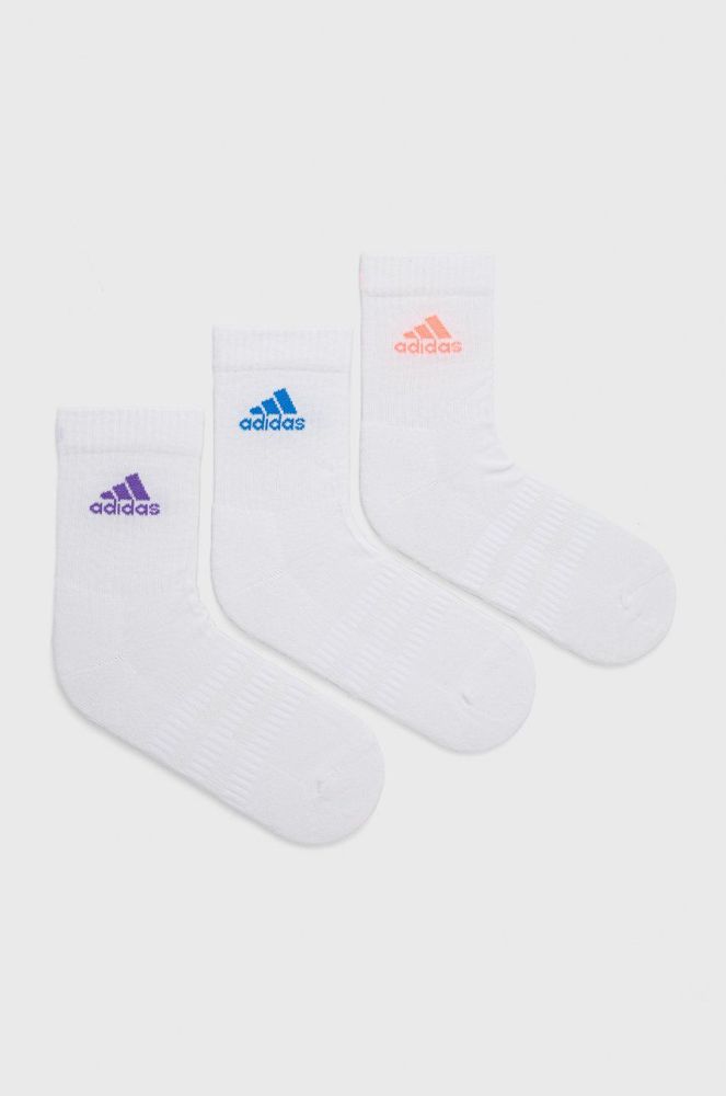 Шкарпетки adidas Performance (3-pack) HE4994 жіночі колір білий