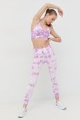 Легінси Dkny жіночі колір фіолетовий візерунок (2450659)