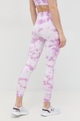 Легінси Dkny жіночі колір фіолетовий візерунок (2450659)