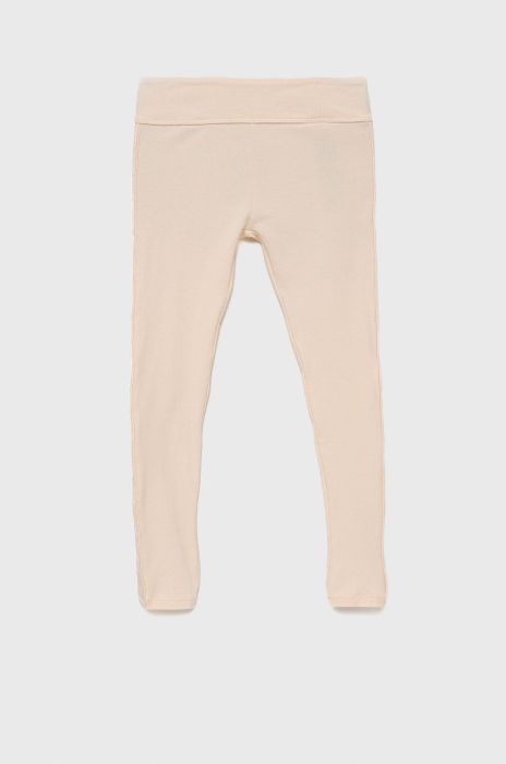 Дитячі легінси Guess колір помаранчевий однотонні