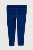 Дитячі легінси Under Armour колір синій однотонні