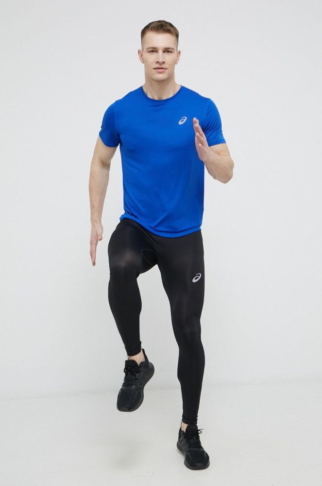 Легінси для бігу Asics чоловічі колір чорний однотонні