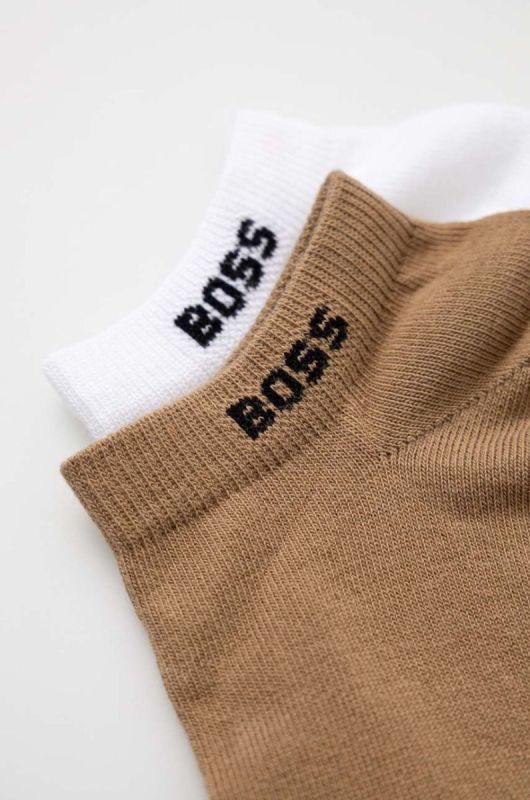 Шкарпетки BOSS 2-pack чоловічі колір бежевий фото 2