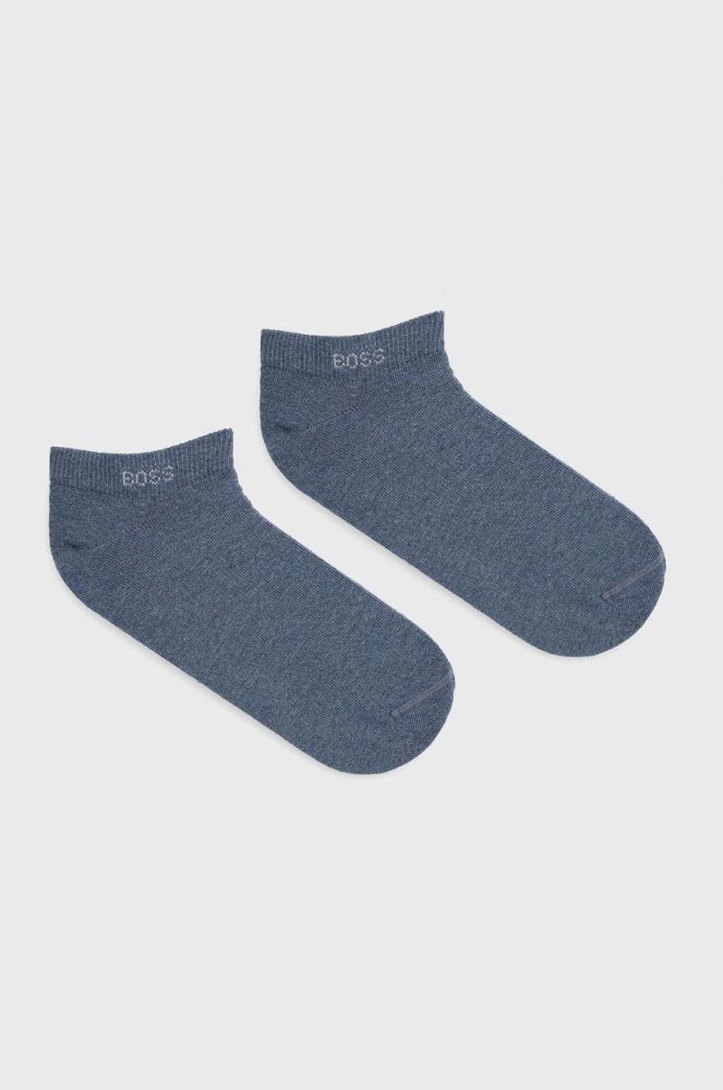 Шкарпетки BOSS (2-pack) чоловічі колір синій (2196015)