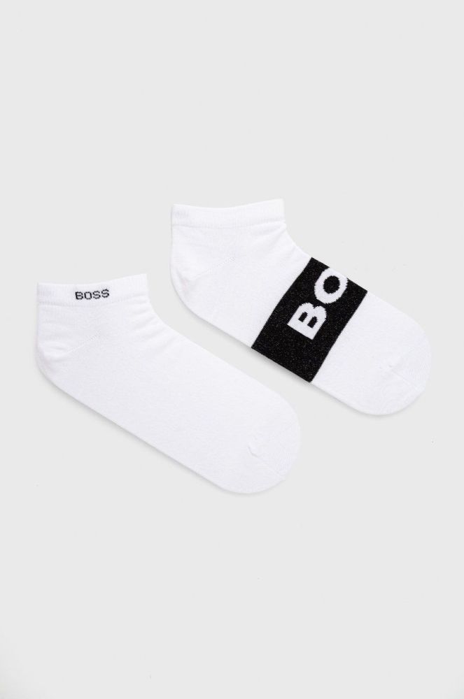 Шкарпетки BOSS (2-pack) чоловічі колір білий (2140890)