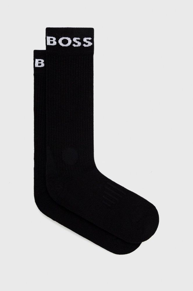 Шкарпетки BOSS (2-pack) чоловічі колір чорний (2739762)