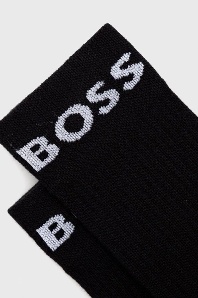 Шкарпетки BOSS (2-pack) чоловічі колір чорний (2739762) фото 2