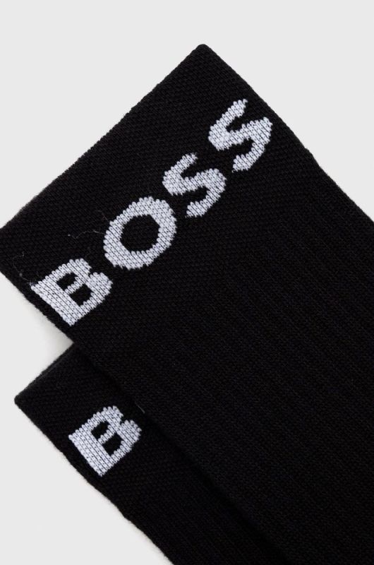 Шкарпетки BOSS (2-pack) чоловічі колір чорний (2739762) фото 2