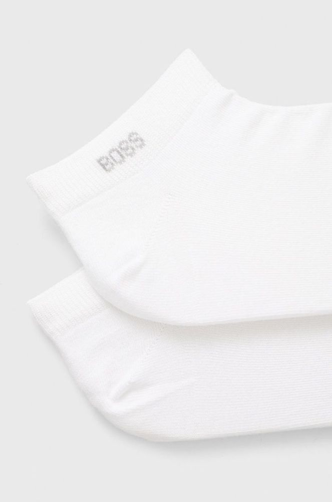 Шкарпетки BOSS (2-pack) чоловічі колір білий (2241588) фото 2