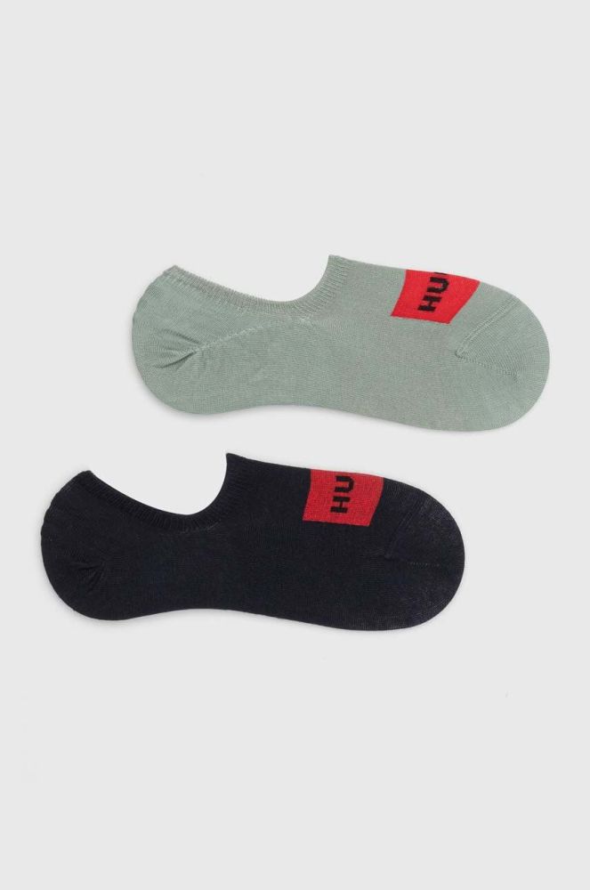 Шкарпетки HUGO 2-pack чоловічі колір сірий (3282132)