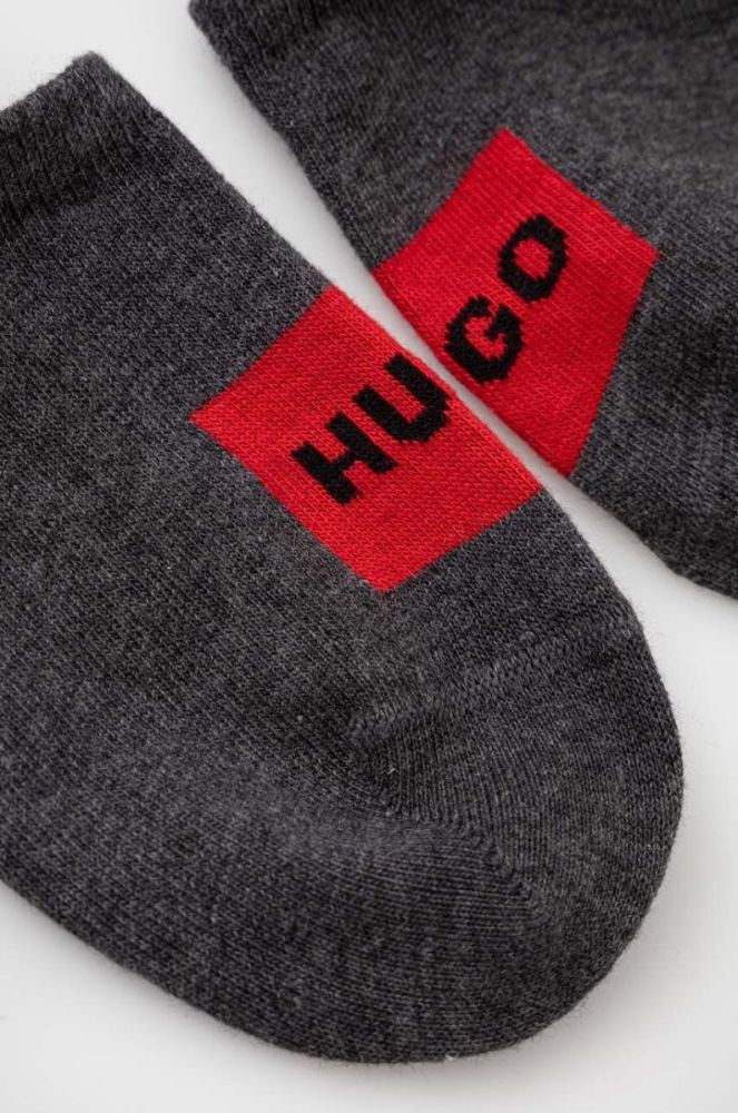 Шкарпетки HUGO 2-pack чоловічі колір сірий (3395440) фото 2