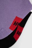 Шкарпетки HUGO 2-pack чоловічі колір фіолетовий