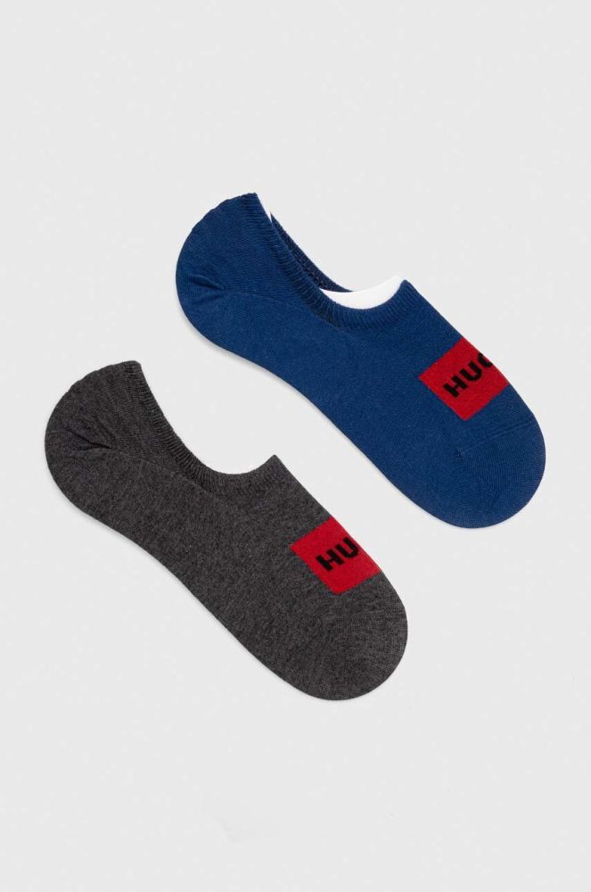 Шкарпетки HUGO 2-pack чоловічі колір блакитний (3282130)
