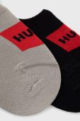 Шкарпетки HUGO (2-pack) чоловічі колір сірий (2254022)