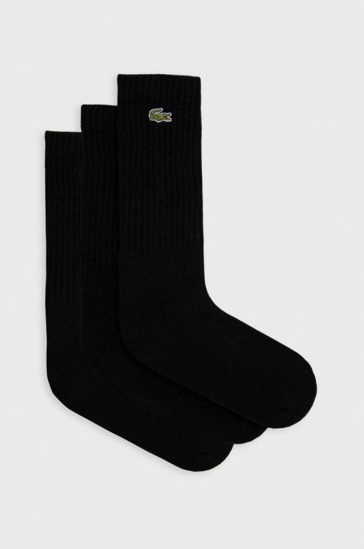 Шкарпетки Lacoste чоловічі колір чорний RA4182-8VM
