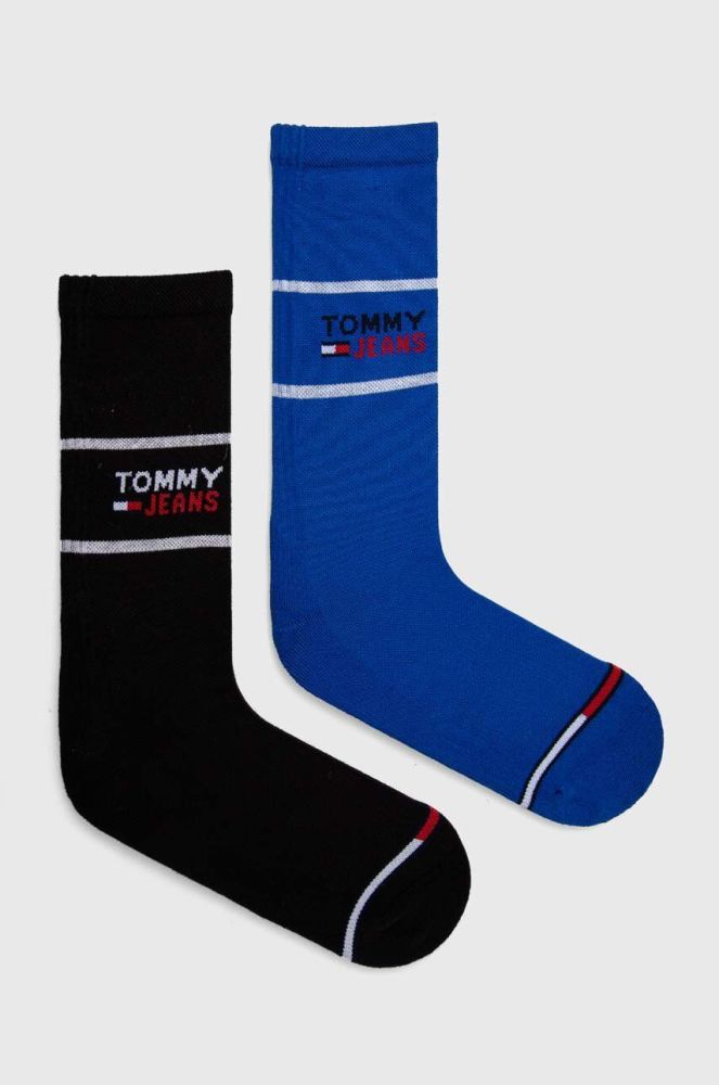 Шкарпетки Tommy Jeans 2-pack колір блакитний (3513237)