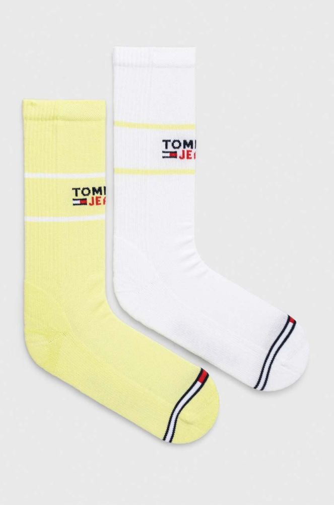 Шкарпетки Tommy Jeans 2-pack колір бежевий (2992337)