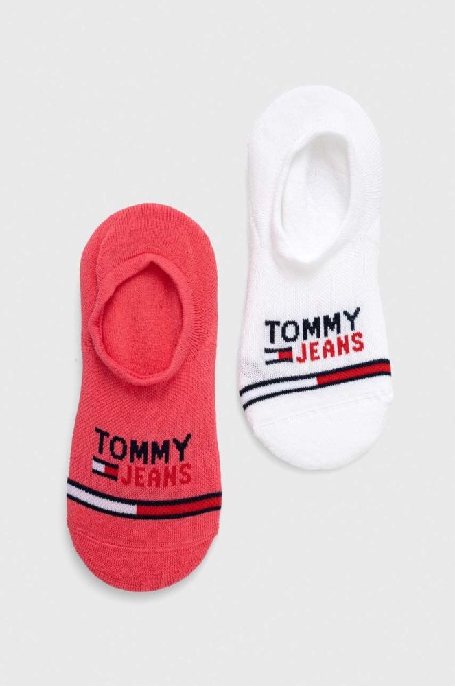 Шкарпетки Tommy Jeans 2-pack колір бежевий (2999196)