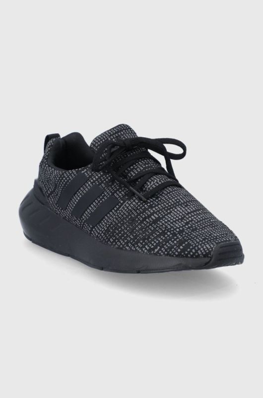 adidas Originals - Дитячі черевики Swift Run 22 GW8166 колір чорний фото 2