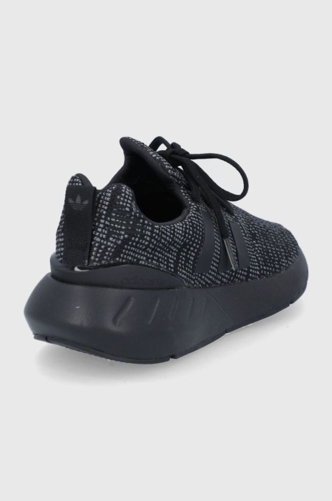 adidas Originals - Дитячі черевики Swift Run 22 GW8166 колір чорний фото 3