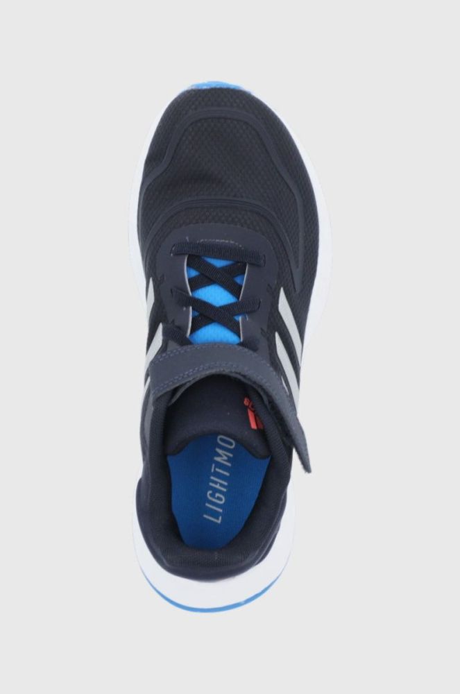 Дитячі черевики adidas Duramo 10 El K GZ0648 колір чорний фото 4