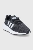 Дитячі черевики adidas Originals Swift Run GW8176 колір чорний