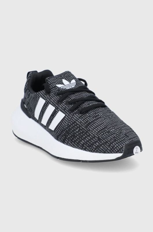 Дитячі черевики adidas Originals Swift Run GW8176 колір чорний фото 2