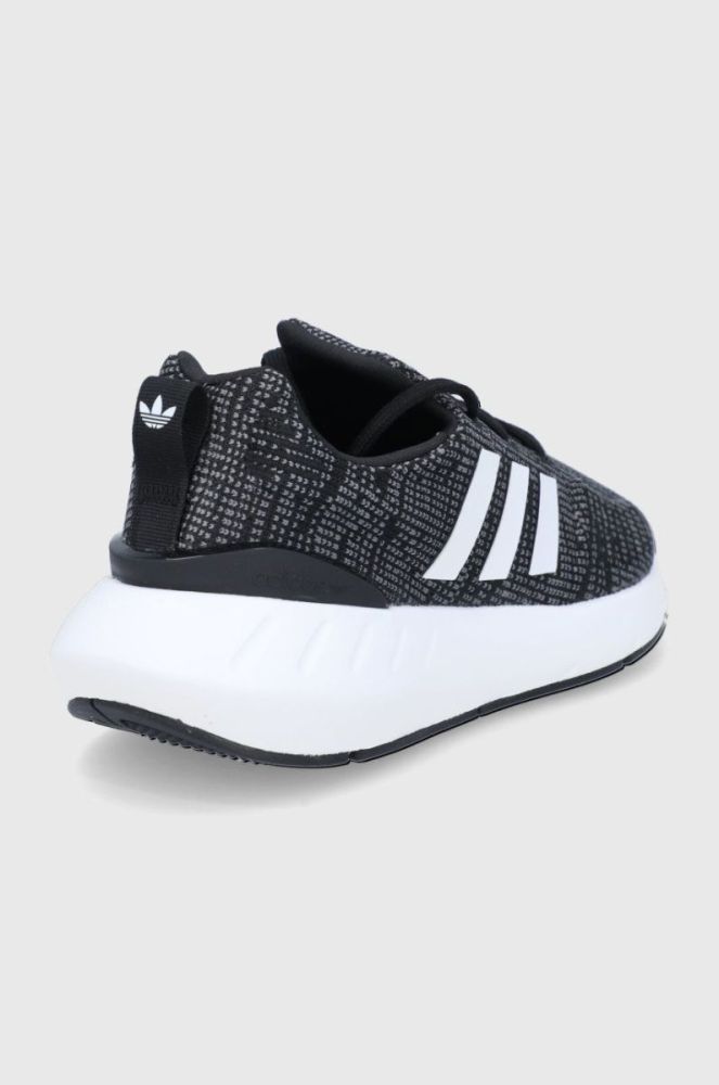 Дитячі черевики adidas Originals Swift Run GW8176 колір чорний фото 3
