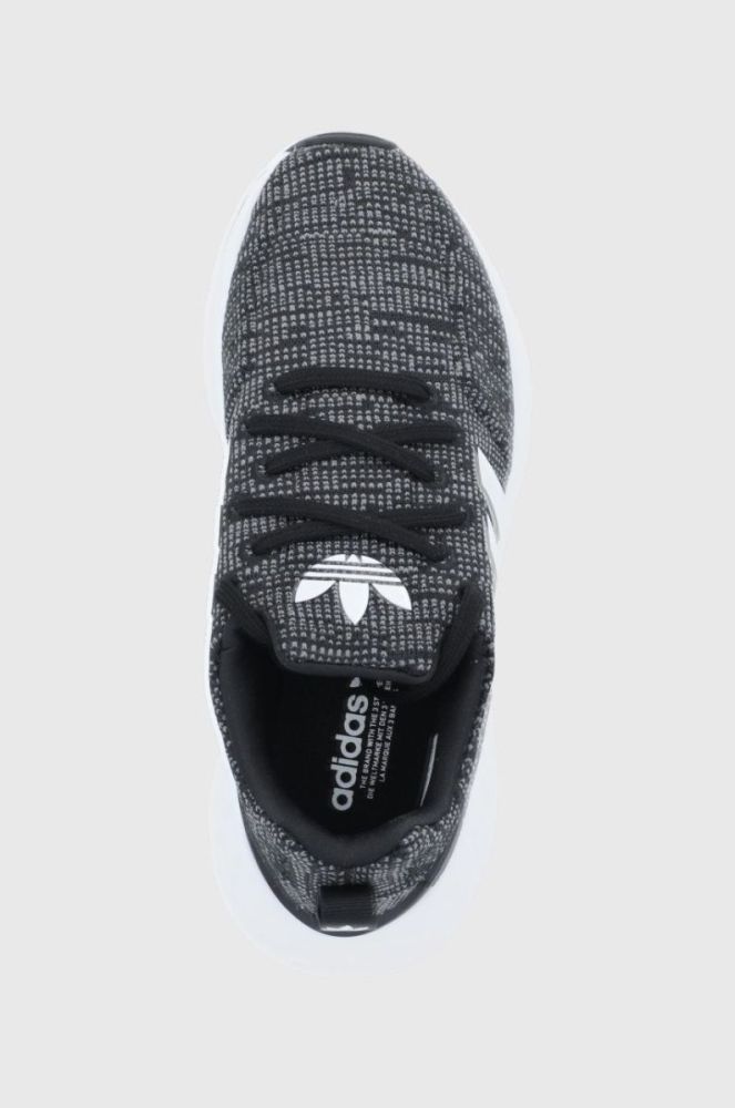 Дитячі черевики adidas Originals Swift Run GW8176 колір чорний фото 4