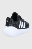 Дитячі черевики adidas Originals Swift Run GW8180 колір чорний